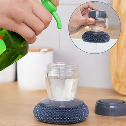 Premium Soap Dispensing Palm Brush for Cleaning