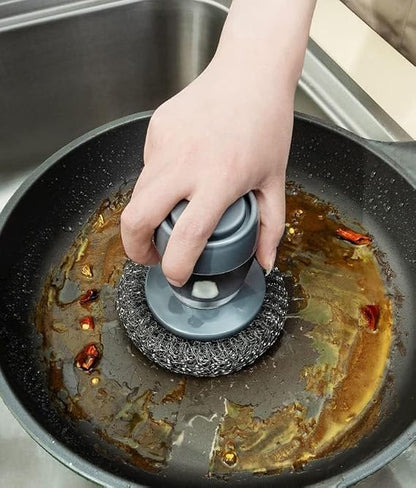 Premium Soap Dispensing Palm Brush for Cleaning