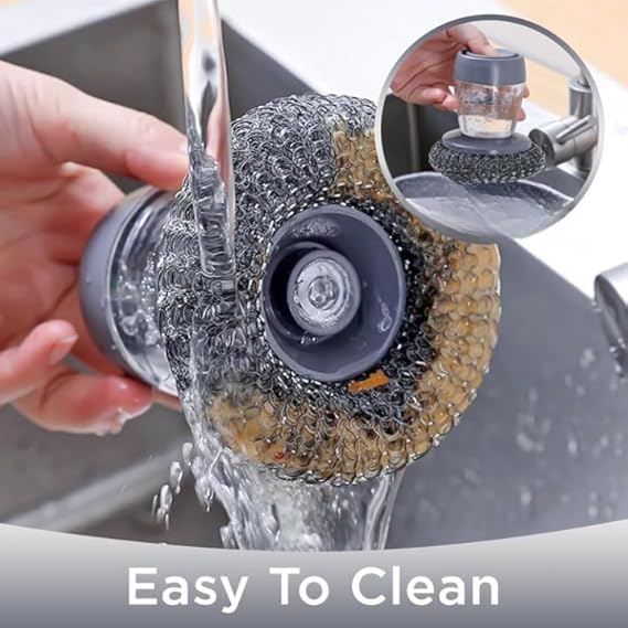 Premium Soap Dispensing Palm Brush for Cleaning