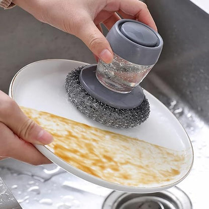 Premium Soap Dispensing Palm Brush for Cleaning