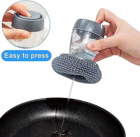 Premium Soap Dispensing Palm Brush for Cleaning