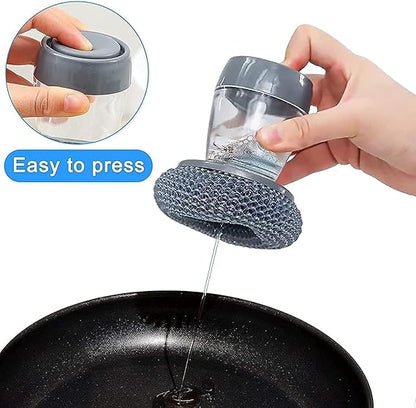 Premium Soap Dispensing Palm Brush for Cleaning
