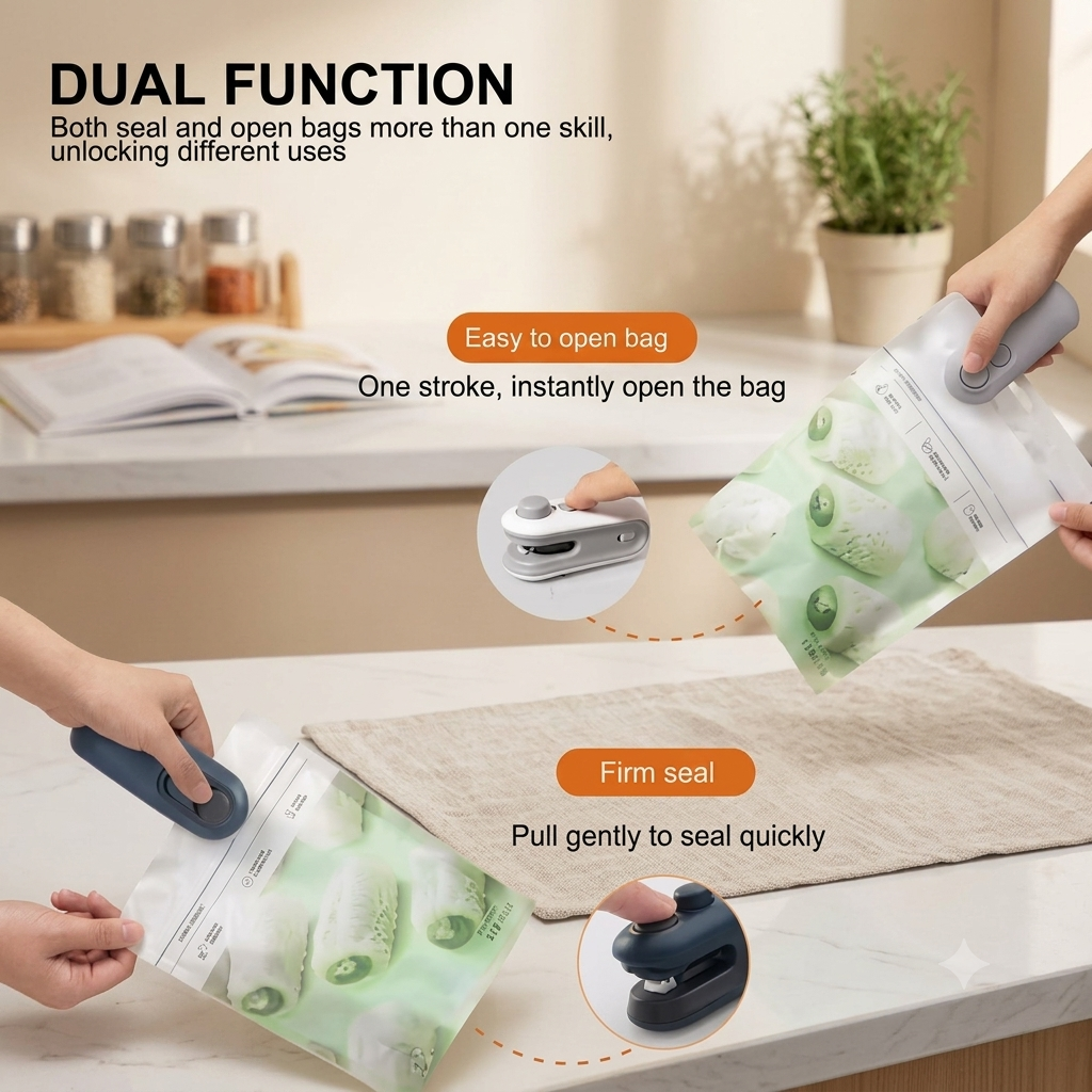 2-in-1 Mini Bag Heat Sealer & Cutter